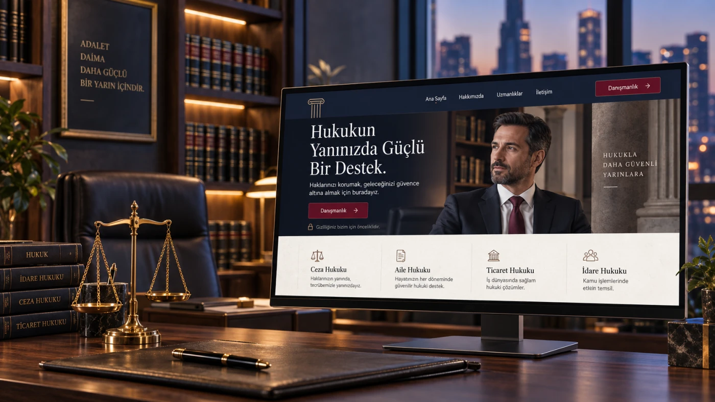 Hazır Avukat Sitesi hazır web sitesi öne çıkan görseli