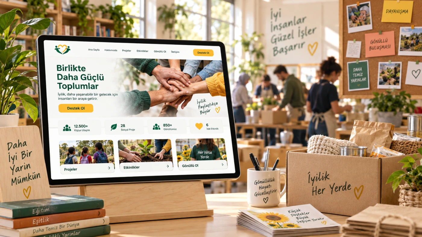 Dernek / Vakıf hazır web sitesi öne çıkan görseli