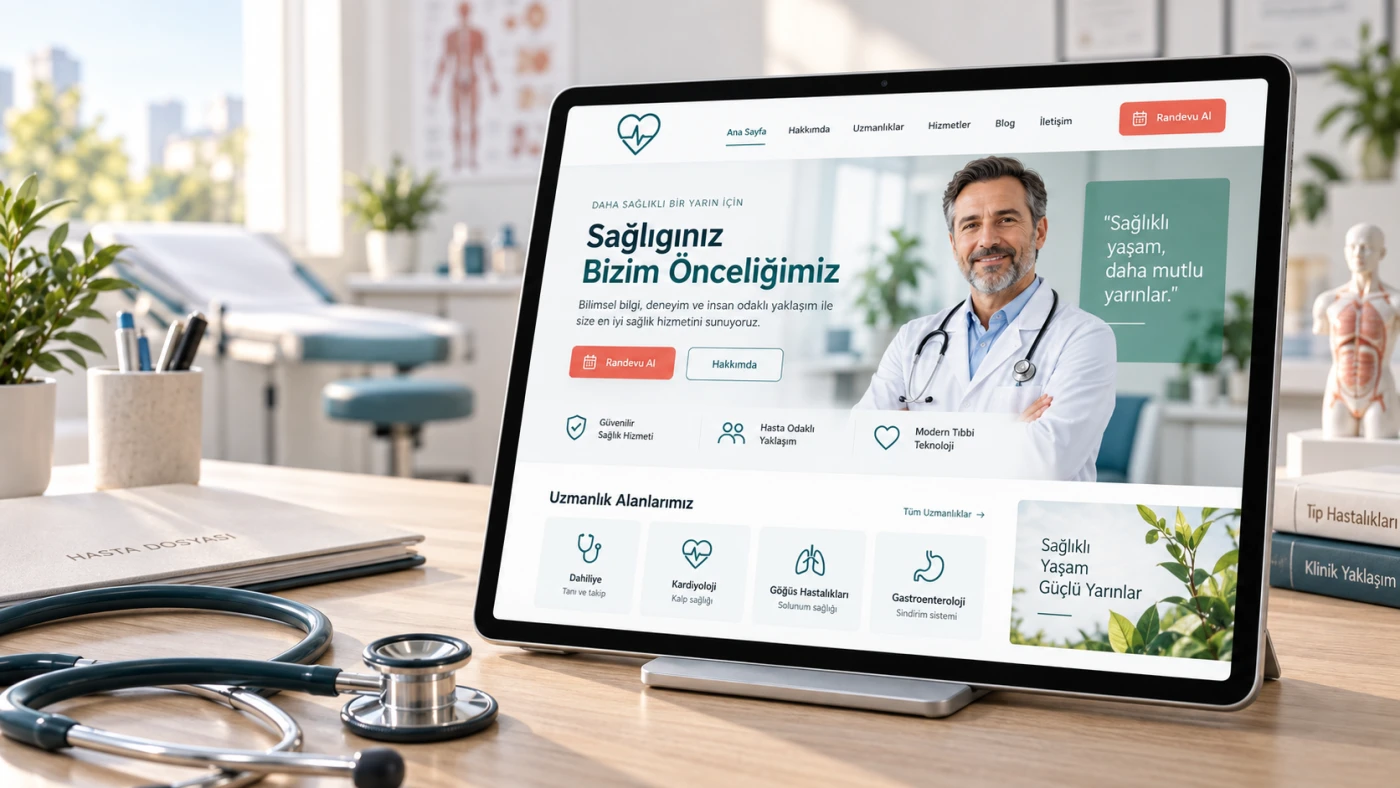 Hazır Doktor Sitesi hazır web sitesi öne çıkan görseli