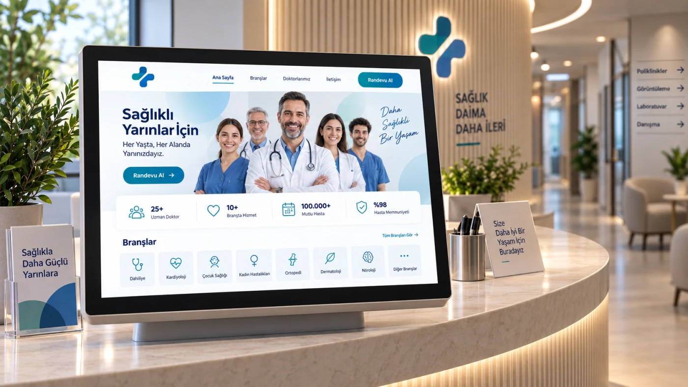 Hazır Klinik Sitesi hazır web sitesi öne çıkan görseli