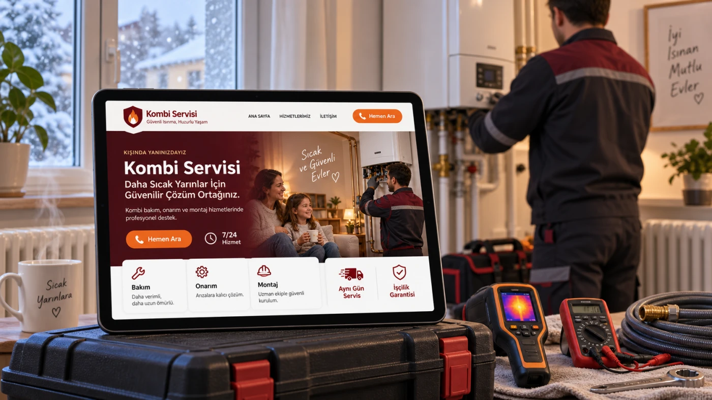 Hazır Kombi Sitesi hazır web sitesi öne çıkan görseli